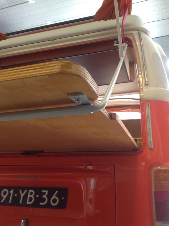 VW T2A T2B Achterkleptent stangenset. - Image 5