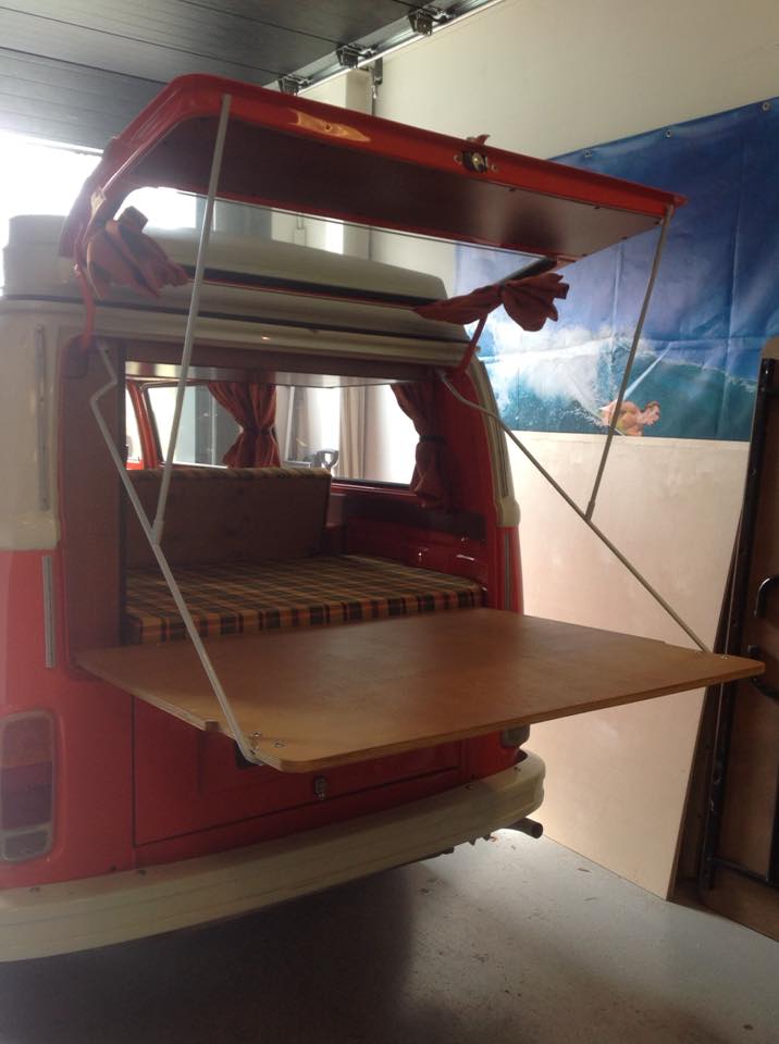 VW T2A T2B Achterkleptent stangenset. - Image 3