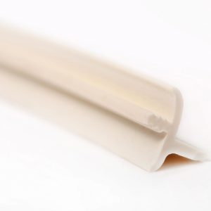 VW T1 T2A Rubber K-profiel wit, voor afwerking van kasten.