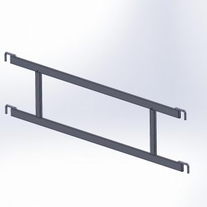 VW SO23 Westfalia frame rugleuning bank bij motorruimte.