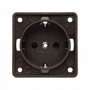 VW T1 T2 Berker stopcontact 220Volt. Bruin.