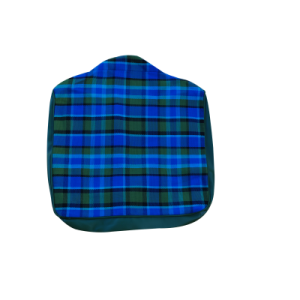 VW T2A T2B Hoes voor de rugleuning van de bijrijdersstoel (open rug). Bouwjaar '67- 74. Blauw-groen.