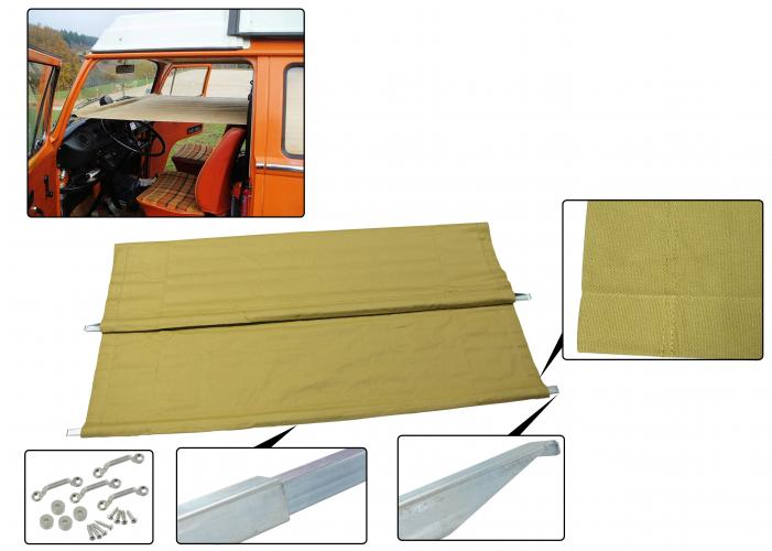 VW T2A T2B Kinderhangmat incl. montage beugels en montage materiaal.