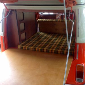 VW T2A T2B Achterkleptent stangenset.