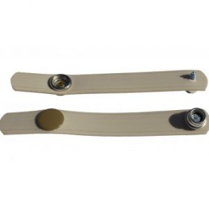 VW T1 Westfalia set riempjes voor het afsluiten van het (koel) kast deurtje. Beige.