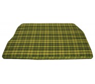 VW T2B Hoes voor kussen boven de motorruimte. Volle breedte. Groen-geel.